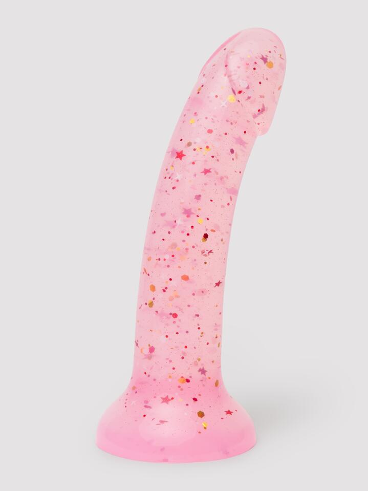 Lovehoney Chunky Glitter Silicone Dildo 6 Inch - Pink