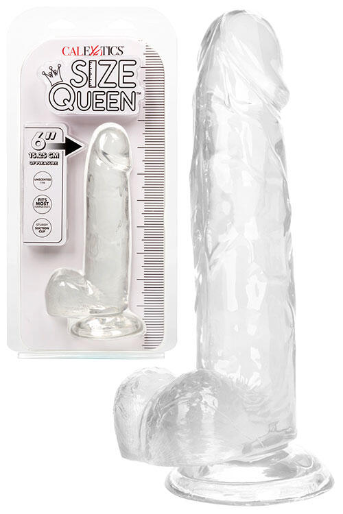 Calexotics Size Queen 8" Realistic Dildo With Balls