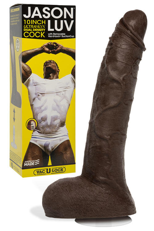 Doc Johnson Jason Luv 10" Silicone Dildo with Removable Sucton Cup