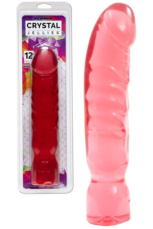 Doc Johnson Crystal Jellies Big Boy 12" Dildo