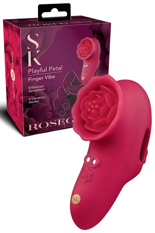 Secret Kisses Rosegasm Playful Petal 3.5" Finger Vibrator