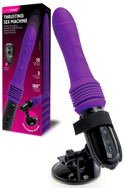 Whipsmart Thrusting 9" Sex Machine With Hands Free Suction Mount