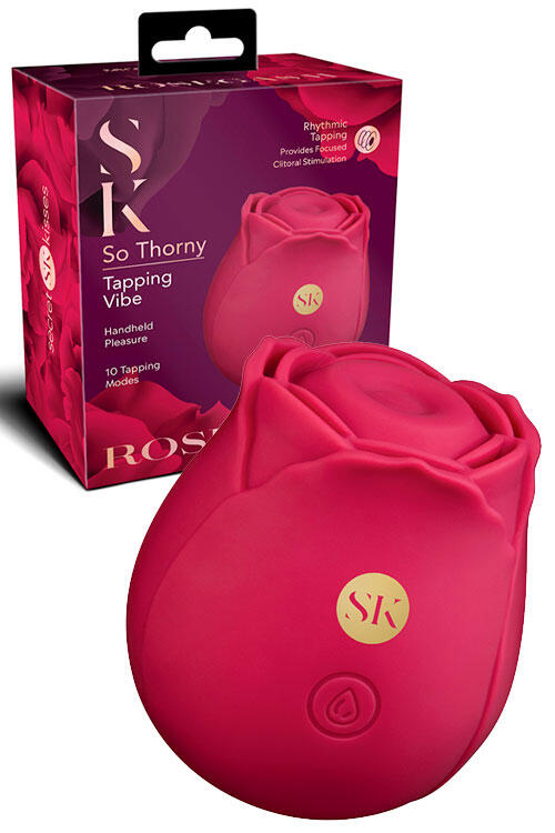 Secret Kisses Rosegasm So Thorny 2.3" Tapping Clitoral Stimulator