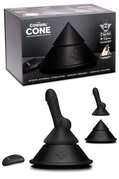 Cowgirl Cone Sex Machine with Two Attachments
