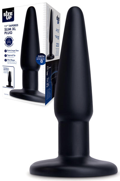 Size Up 11" Tapered Slim XL Butt Plug