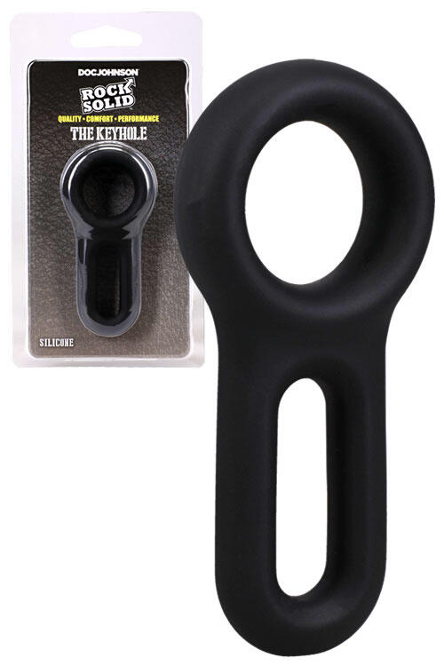 Doc Johnson Rock Solid The Keyhole Silicone Cock Ring