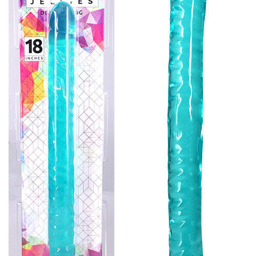 Doc Johnson Crystal Jellies 18" Double Ended Dong
