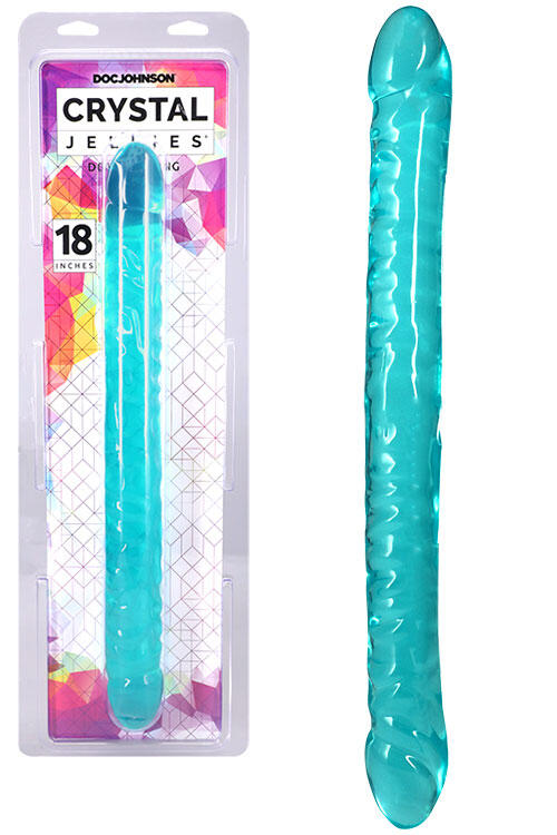 Doc Johnson Crystal Jellies 18" Double Ended Dong