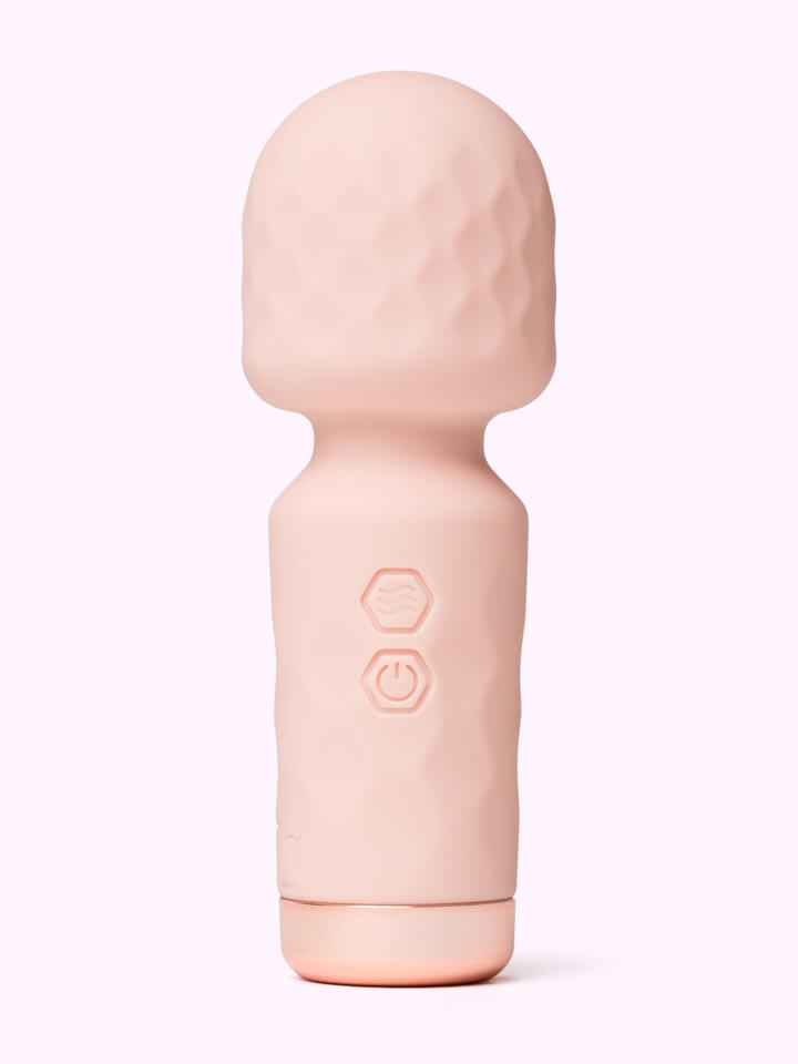 Lovehoney Mini Pink Silicone Wand Vibrator - Pink