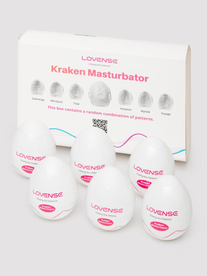 Lovense Kraken Octopuss Egg Male Masturbator 6 Pack - White