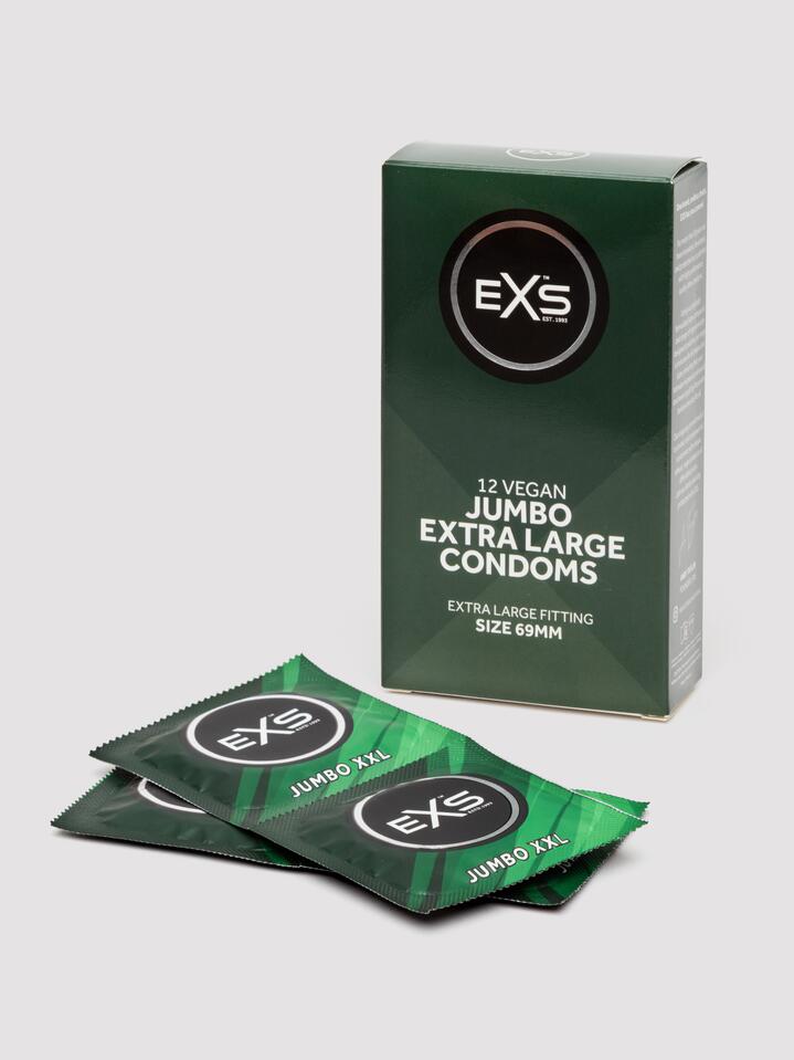 EXS Jumbo Extra Large Condoms Size 69mm (12 Pack)