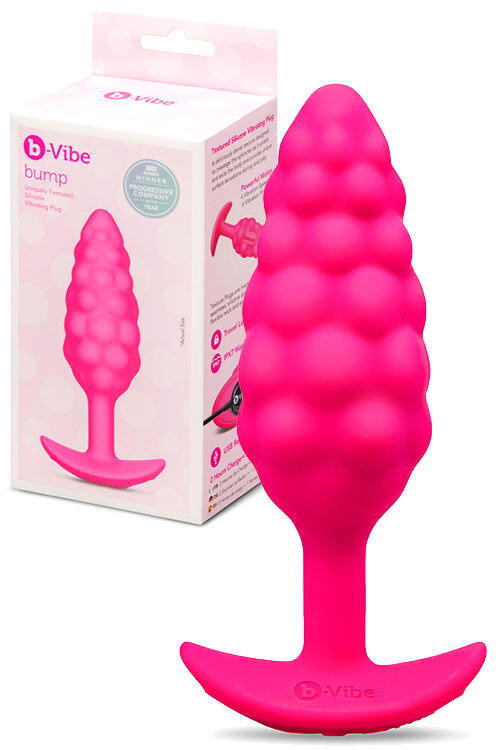 B-Vibe Bump Texture 4.75" Vibrating Butt Plug