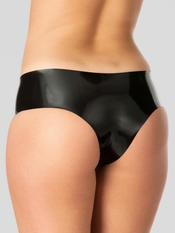 Rubber Girl Latex Knickers - Large - Black